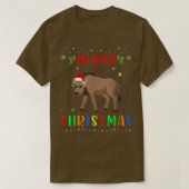 Xmas Light Wildebeest Design Matching Christmas Pa T-shirt (Design voorkant)