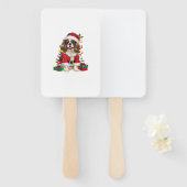 Xmas Lighting Cavalier King Charles Spaniel Dog Ch Handwaaier (Voorkant en achterkant)