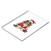 Xmas Lighting Cavalier King Charles Spaniel Dog Ch Notitieboek (Linkerzijde)