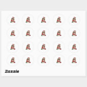 Xmas Lighting Cavalier King Charles Spaniel Dog Ch Ronde Sticker (Vel)