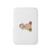 Xmas Lighting Santa Hat Labrador Retriever Dog Chr Badmat (Voorkant Verticaal)