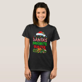 Xmas Lighting Santa's Favorite Quilter Christmas T-shirt (Voorkant volledig)