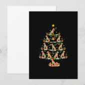 Xmas Lights Chesapeake Bay Retriever Dog Kerstmis Kaart (Voorkant / Achterkant)