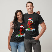 Xmas Lights Fire Hydrant Firefighter Christmas  T-shirt (Unisex)