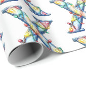 Xmas Lights Letter X Christmas Cadeaupapier (Rol Hoek)