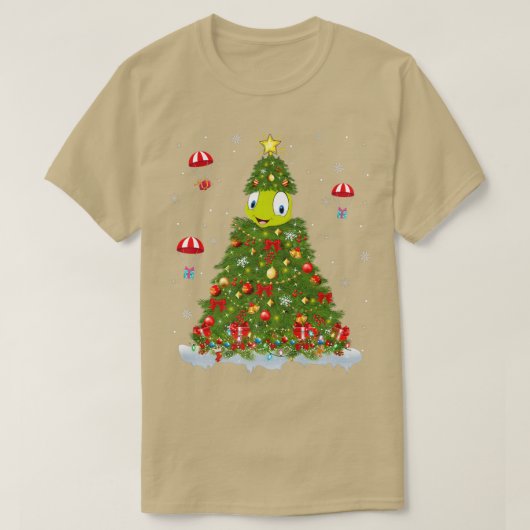 Xmas Lights Matching Family Funny Dragonfly Christ T-shirt (Design voorkant)