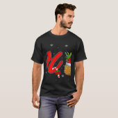 Xmas Lights Pineapple Ho3 Ho Ho Ho Pineapple Chris T-shirt (Voorkant volledig)