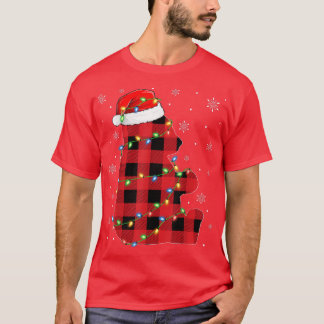 Xmas Lights Red Buffalo PLeg Panda Kerstpaja T-shirt