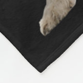 Xmas Lights Santa Hat Irish Wolfhound Dog Christma Fleece Deken (Hoek)