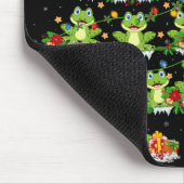 Xmas Lights Santa Tree Frog Christmas Tree Premium Muismat (Hoek)