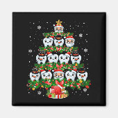 Xmas Lights Tanden Dokter Tandarts Tand Tanden Chr Magneet (Voorkant)