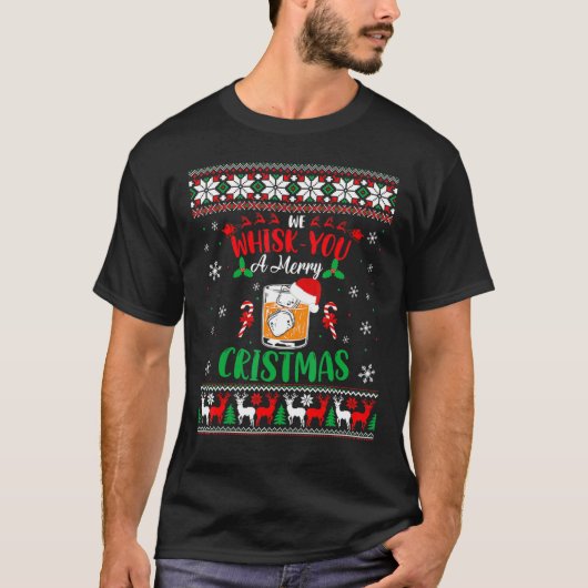 Xmas Liquor Drinker We houden van kerstmis.. T-shirt (Voorkant)
