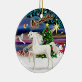 Xmas Magazine - Arabisch Paard (wit) Keramisch Ornament (Rechts)