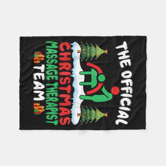 Xmas Mage Therast Team - Mage Therapy Christmas Fleece Deken (Voorkant (Horizontaal))