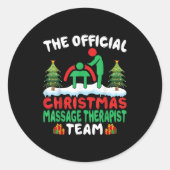 Xmas Mage Therast Team - Mage Therapy Christmas  Ronde Sticker (Voorkant)