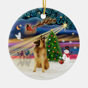 Xmas Magic - Belgisch Tervuren Keramisch Ornament