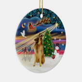 Xmas Magic - Belgische Tervuren Keramisch Ornament (Rechts)