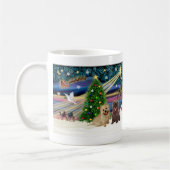 Xmas Magic-Cairn Pair-Wheatn+Brindle Koffiemok (Links)