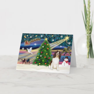 Xmas Magic-English Springer Feestdagen Kaart