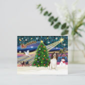 Xmas Magic-English Springer Feestdagenkaart (Staand voorkant)