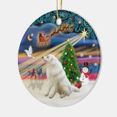 Xmas Magic - Kuvasz Keramisch Ornament (Links)