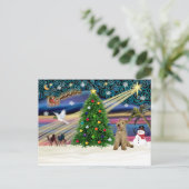 Xmas Magic-Lakeland Terrier Feestdagenkaart (Staand voorkant)