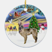 Xmas Magic - Llama 2 Keramisch Ornament (Achterkant)