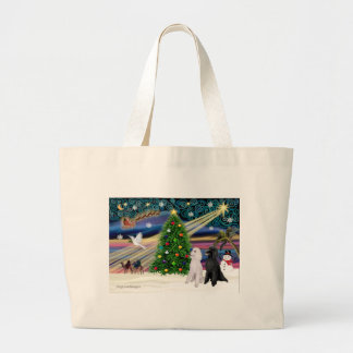 XMAS MAGIC-Poodle ST-Pair2 Grote Tote Bag