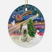Xmas Magic - Skye Terrier (licht) Keramisch Ornament (Links)