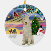 Xmas Magic - Spinone Italiano 11 Keramisch Ornament (Achterkant)