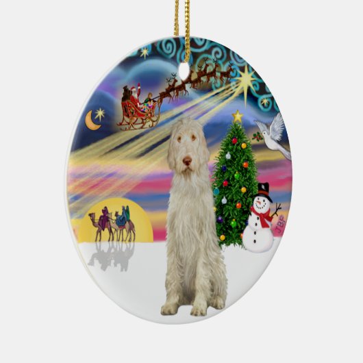 Xmas Magic - Spinone Italiano 11 Keramisch Ornament (Rechts)
