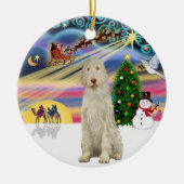 Xmas Magic - Spinone Italiano 11 Keramisch Ornament (Voorkant)