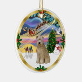 Xmas Magic-Wheaten Terrier 8 Keramisch Ornament (Rechts)
