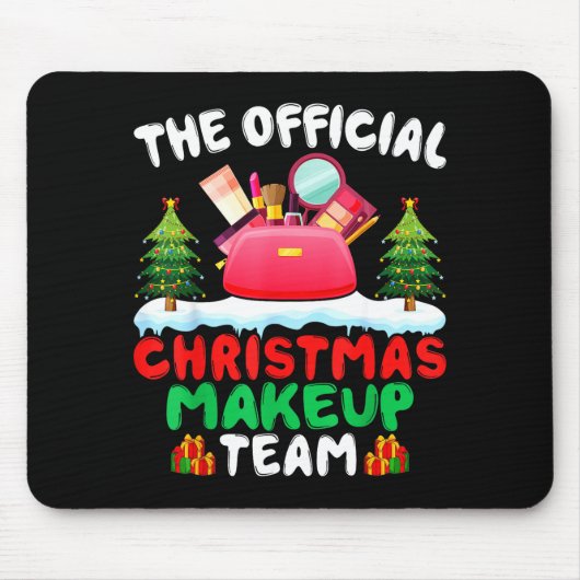 Xmas Makeup Artist Team - Beautician Cosmetologist Muismat (Voorkant)