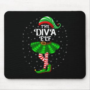 Xmas Matching Familie Vrouwen Meisjes Mama De Diva Muismat