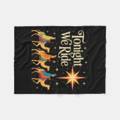 Xmas Men Women Nativity Three Wise Men Tonight We Fleece Deken (Voorkant (Horizontaal))