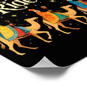 Xmas Men Women Nativity Three Wise Men Tonight We Poster (Hoek)
