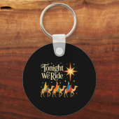 Xmas Men Women Nativity Three Wise Men Tonight We  Sleutelhanger (Voorkant)