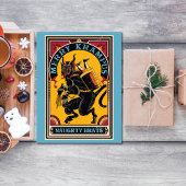 Xmas Merry Krampus Naughty Brats Circus Poster Feestdagen Kaart