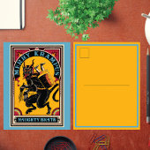 Xmas Merry Krampus Naughty Brats Circus Poster Feestdagenkaart