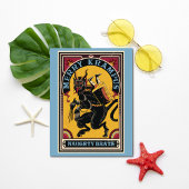 Xmas Merry Krampus Naughty Brats Circus Poster Feestdagenkaart