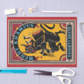 Xmas Merry Krampus Naughty Brats Circus Poster Tissuepapier (Craft)