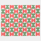 Xmas Mid-Century Fleece Deken (Voorkant (Horizontaal))