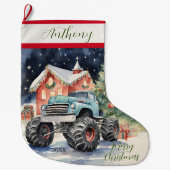 Xmas Monster Truck Grote Kerstsok (Voorkant)