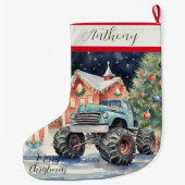 Xmas Monster Truck Grote Kerstsok (Achterkant)