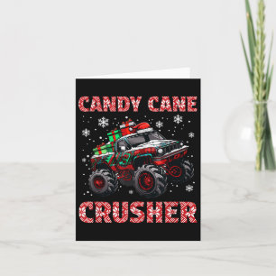 Xmas Monster Truck Kerstmis Candy Cane Crusher Bo Kaart