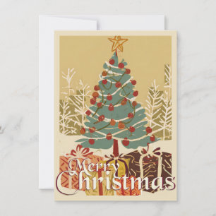 Xmas Motief, met Cadeaus Onder de Kerstboom