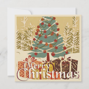 Xmas Motief, met Cadeaus Onder de Kerstboom