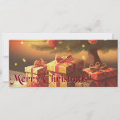 Xmas Motief, met Cadeaus Onder de Kerstboom (Voorkant)