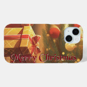 Xmas Motief, met Cadeaus Onder de Kerstboom Case-Mate iPhone Case (Achterkant (horizontaal))